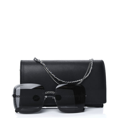 Chanel Chain Square Sunglasses 4244 Black 6 of 6