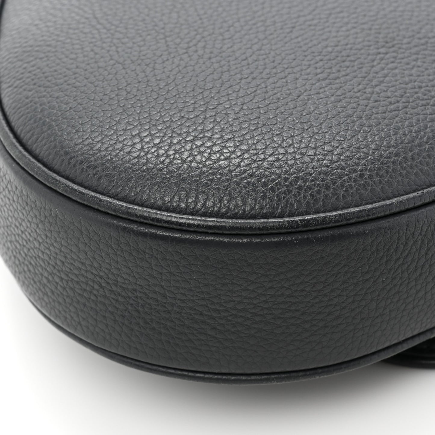 Calfskin Atelier Signature Print Mens Saddle Bag Grey