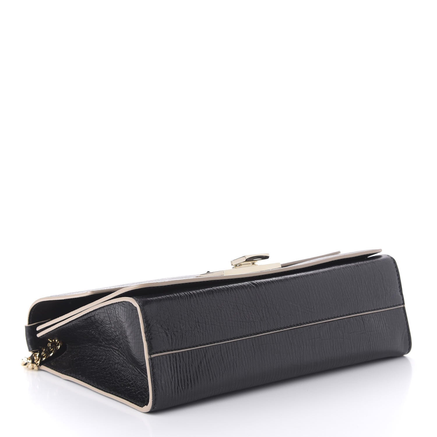 Jimmy Choo Washed Crinkled Calfskin Rebel Shoulder Bag Black 4 of 9