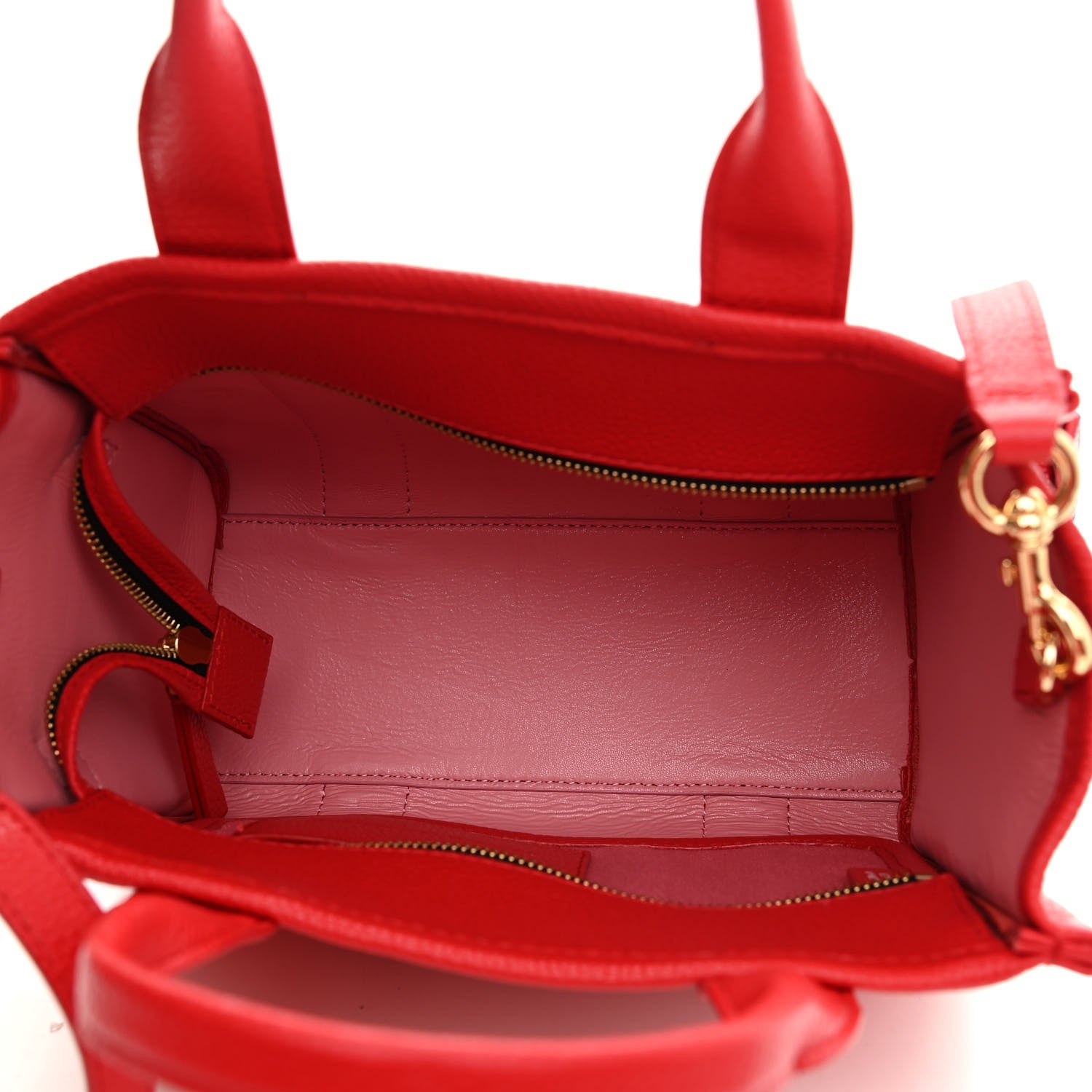 Marc Jacobs Grained Calfskin Small The Tote Bag True Red 8 of 12