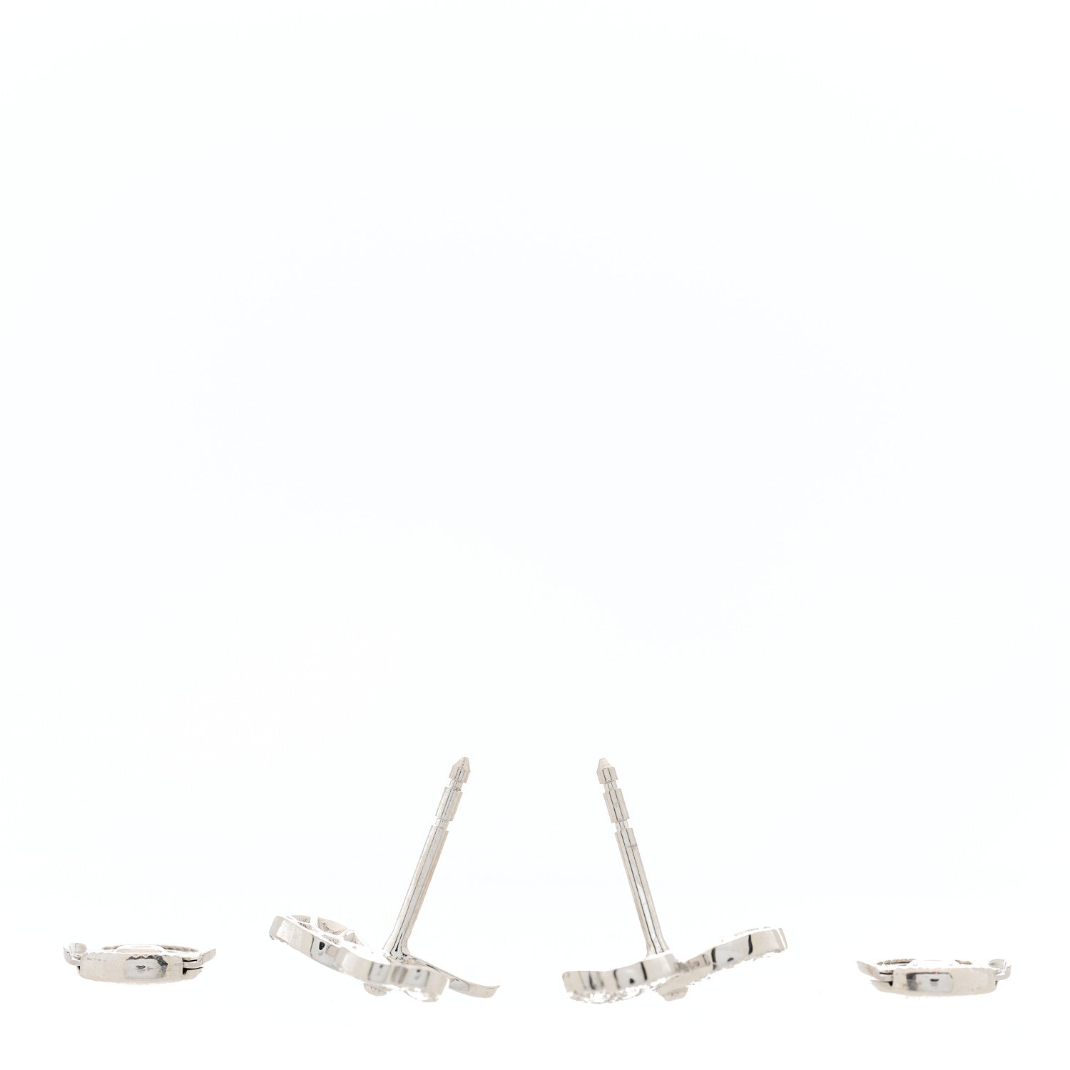 Tiffany Platinum Diamond Paper Flowers Earrings 2 of 3