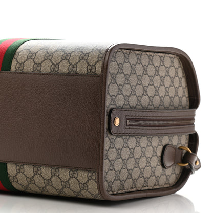 Gucci GG Supreme Monogram Web Ophidia Duffle Bag Beige New Acero 11 of 12