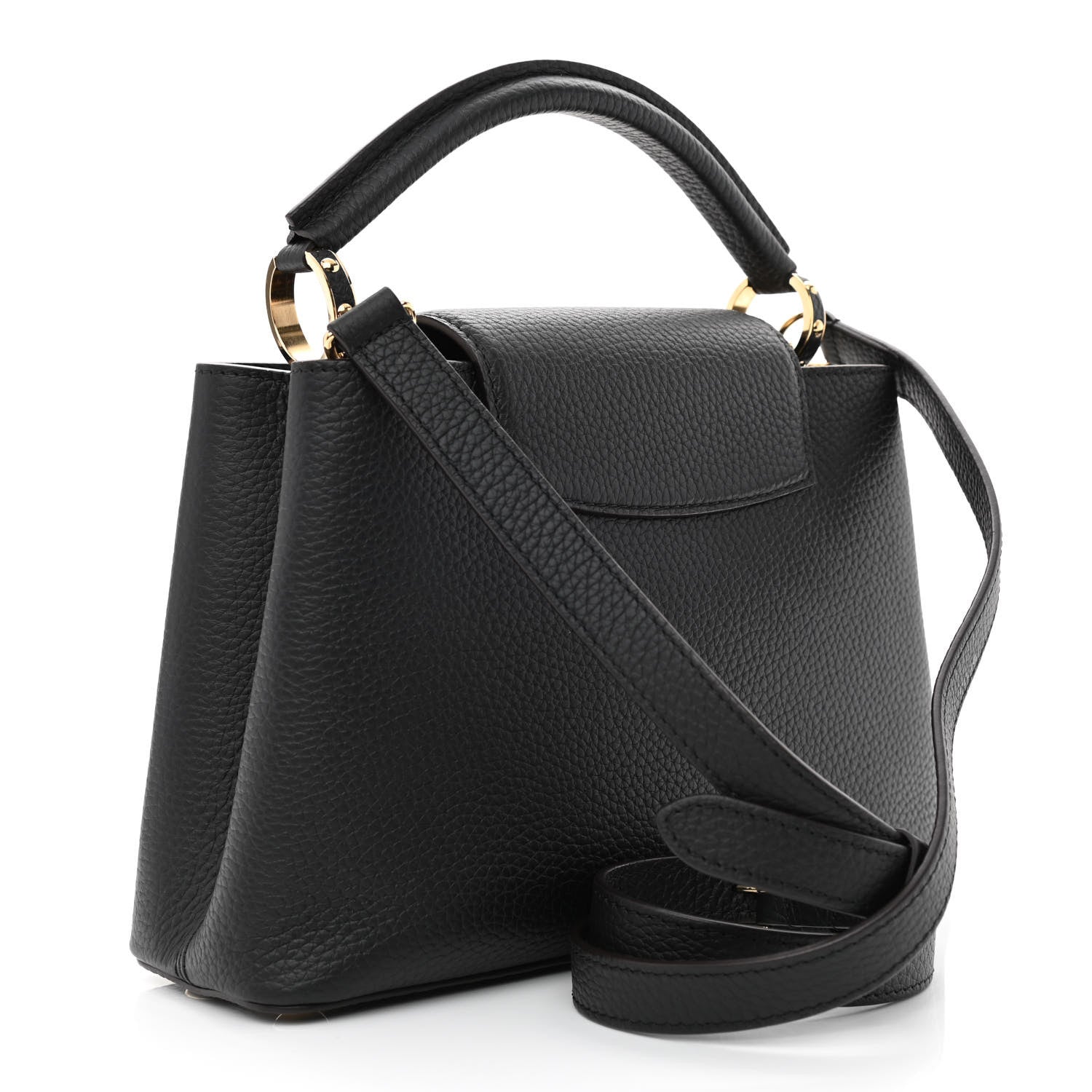 Louis Vuitton Taurillon Capucines BB Black 3 of 10