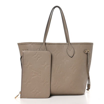 Louis Vuitton Empreinte Monogram Giant Neverfull MM Tourterelle 4 of 11