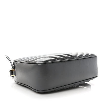 Saint Laurent Calfskin Matelasse Monogram Lou Camera Bag Storm 4 of 9