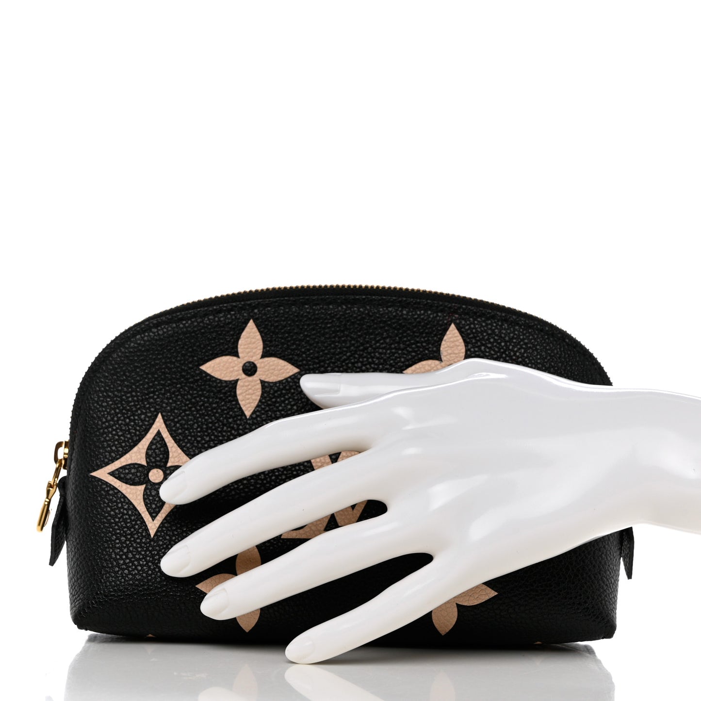 Empreinte Monogram Giant Cosmetic Pouch Black Beige