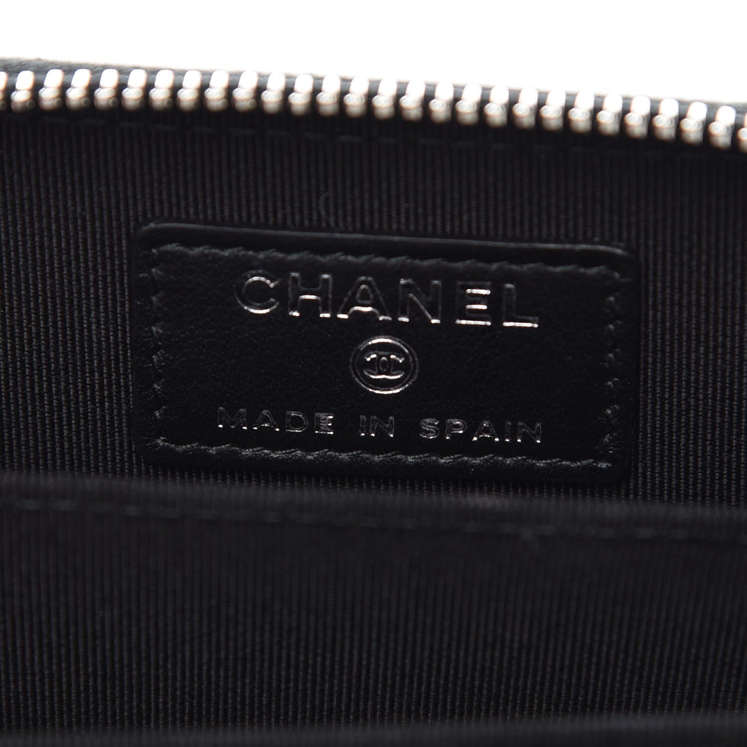 Chanel Iridescent Caviar Quilted Zip Coin Purse Black 5 of 8