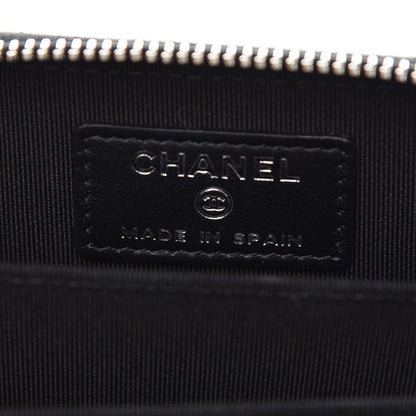 Chanel Iridescent Caviar Quilted Zip Coin Purse Black 5 of 8