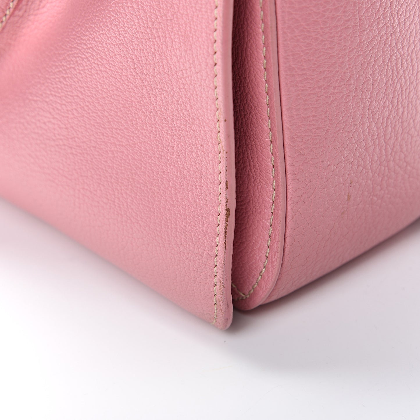 Goatskin Madras Shopping Tote Rosa