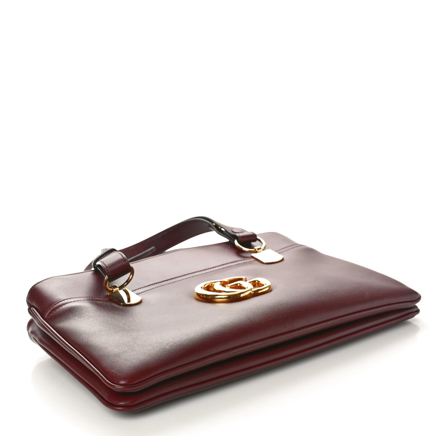 Vitello Palmellato Lux Large Arli Top Handle Bag Vintage Bordeaux