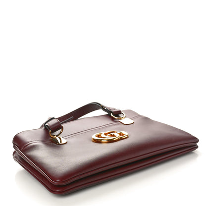 Gucci Vitello Palmellato Lux Large Arli Top Handle Bag Vintage Bordeaux 4 of 10