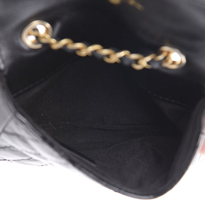 Chanel Shiny Aged Calfskin Quilted Waist Belt Bag Black 7 of 14