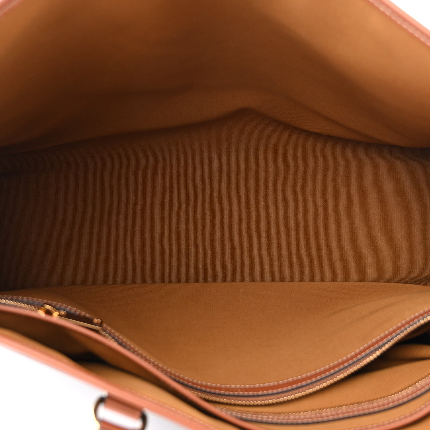 Celine Triomphe Canvas Calfskin Horizontal Cabas Tan 5 of 14