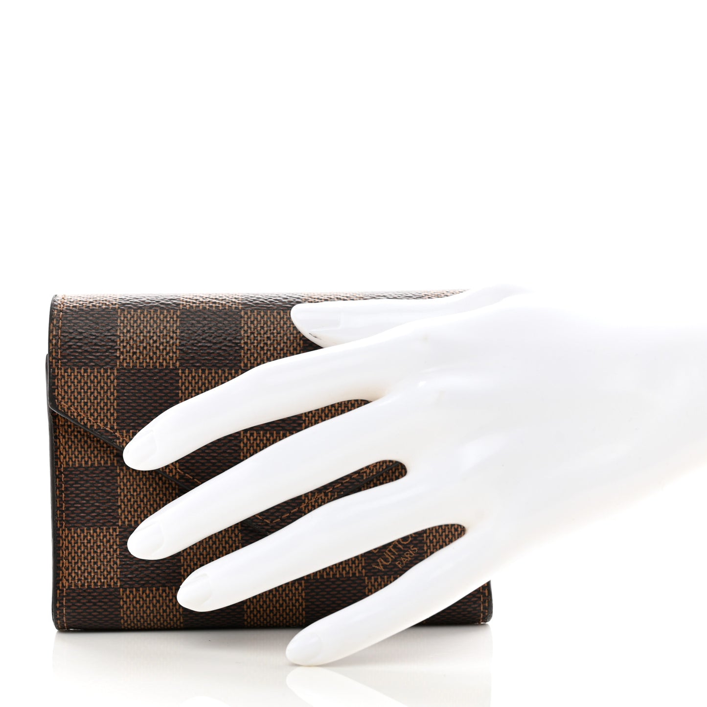 Damier Ebene Victorine Wallet Rose Ballerine