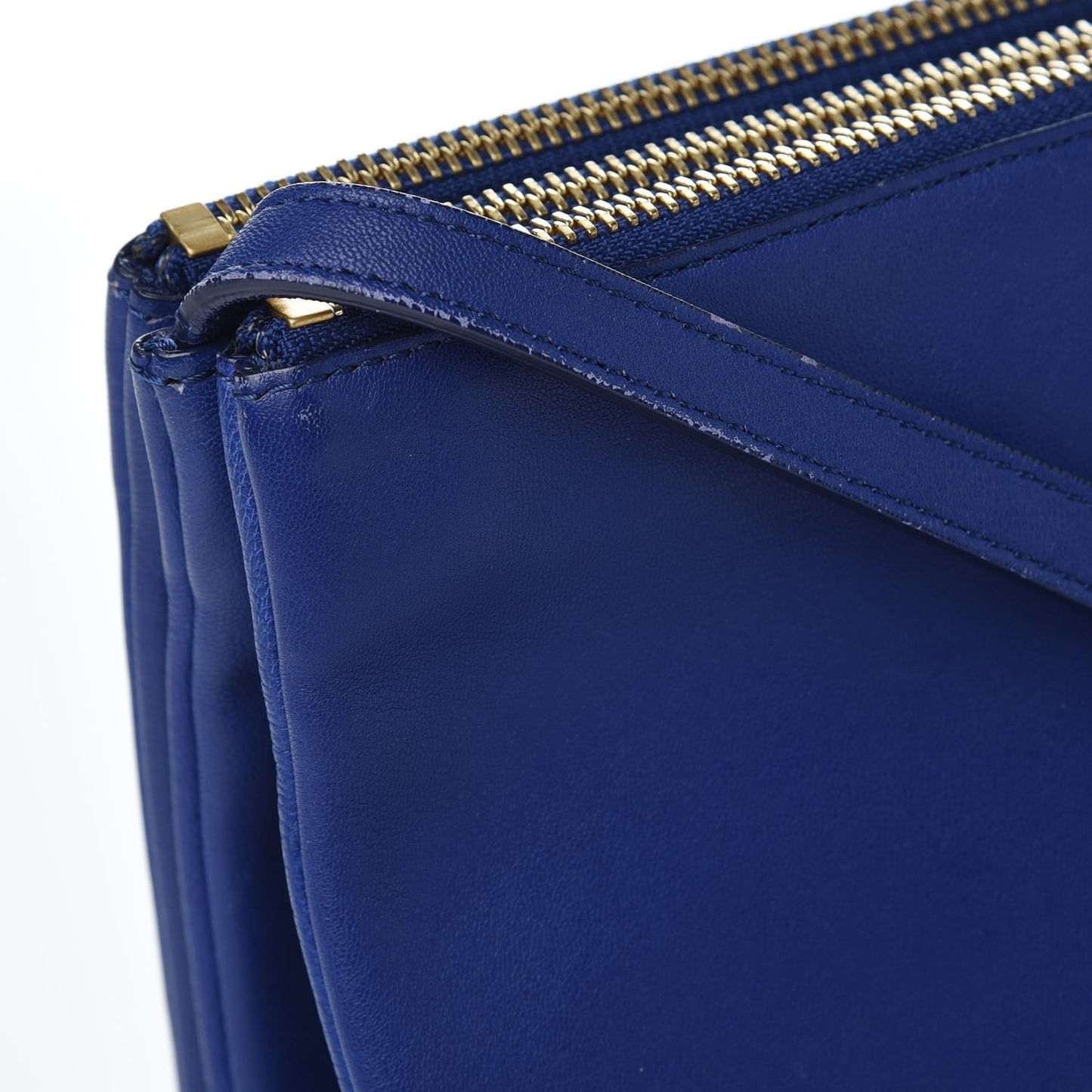 Lambskin Small Trio Crossbody Bag Indigo
