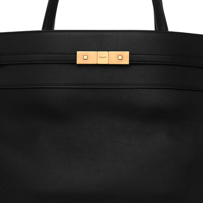 Saint Laurent SAINT LAURENT Calfskin Large Manhattan Shopper Tote Black 8 of 11