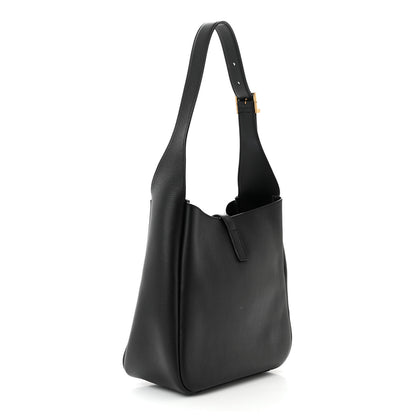 Saint Laurent Smooth Calfskin Small Le 5 A 7 Soft Hobo Black 3 of 10