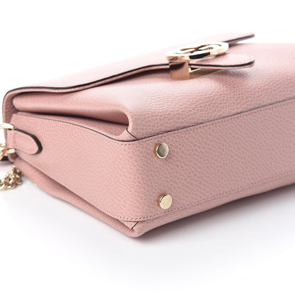 Gucci Dollar Calfskin Interlocking G Top Handle Shoulder Bag Soft Pink 7 of 8
