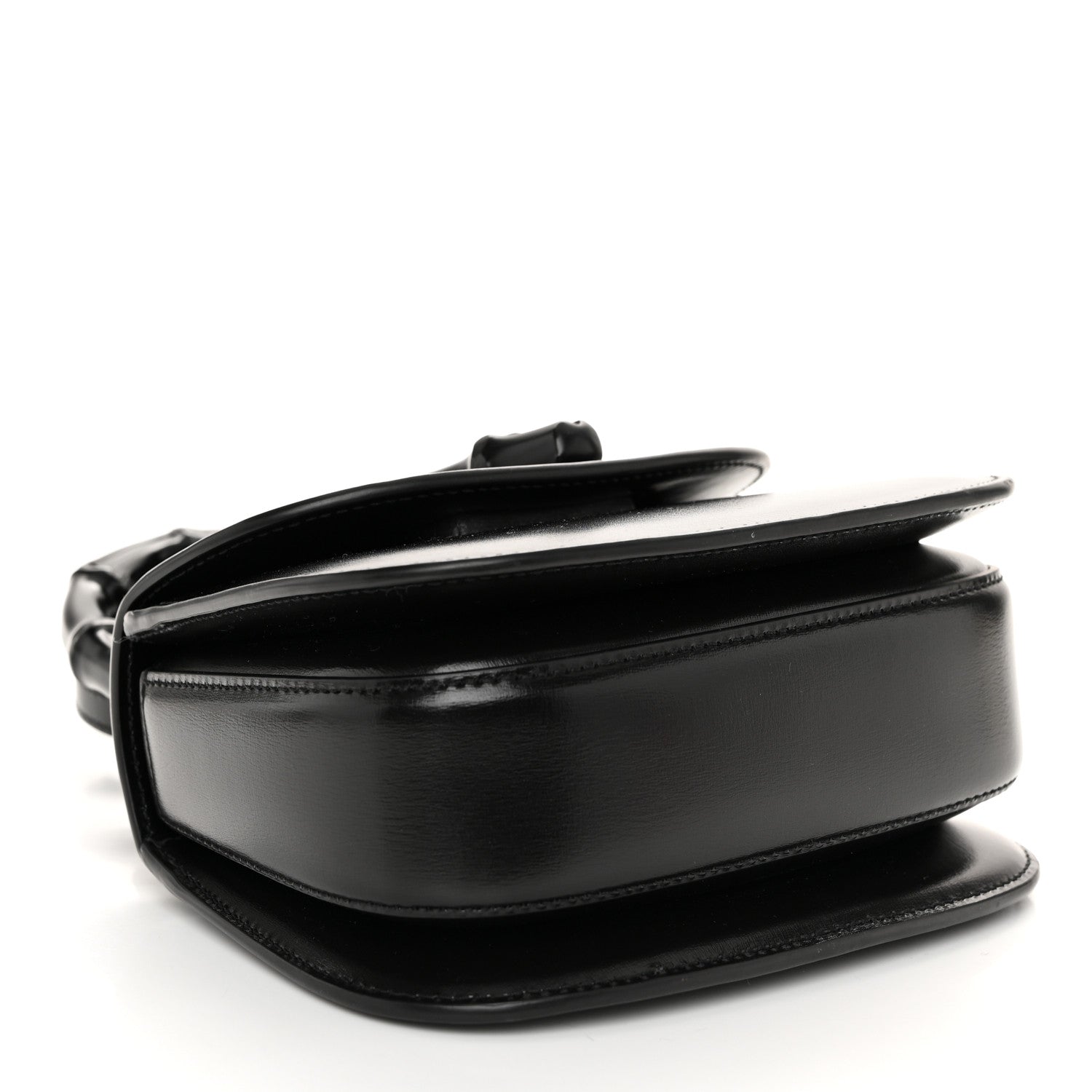 Gucci Boarded Dyana Lux Calfskin Web Monochrome Mini Bamboo 1947 Top Handle Bag Black 4 of 11
