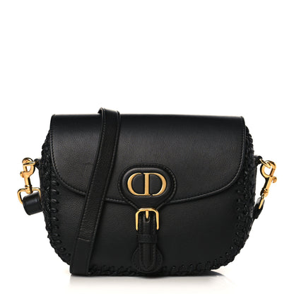 Christian Dior Grained Calfskin Medium Whipstitched Bobby Bag Black 1 of 9