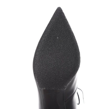 Saint Laurent Calfskin Cat 50 Laced Boots 39 Black 8 of 10