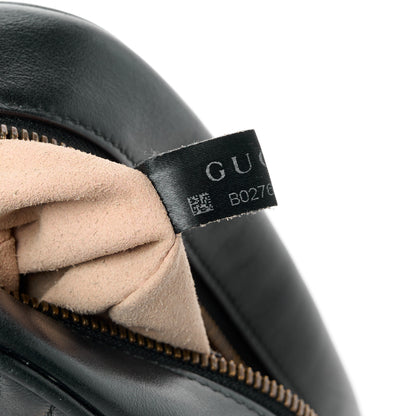 Gucci Calfskin Matelasse Small GG Marmont Chain Shoulder Bag Black 8 of 12