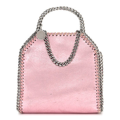 Stella McCartney Metallic Eco Alter Nappa Tiny Falabella Tote Pink 1 of 10