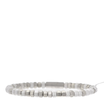 David Yurman Sterling Silver Hex Bead Bracelet White 1 of 5