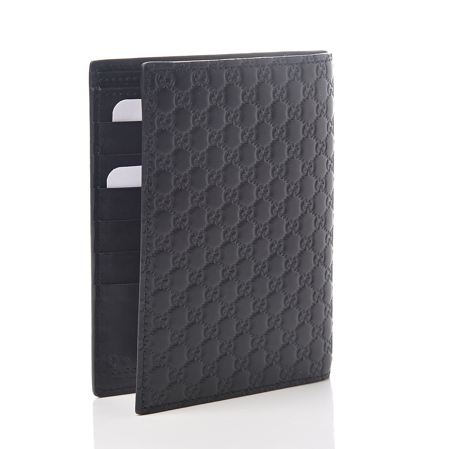 Microguccissima Passport Case Black