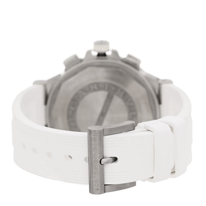 Bulgari Stainless Steel Rubber Diamond 40mm Diagono Chronograph Automatic Watch White 3 of 4