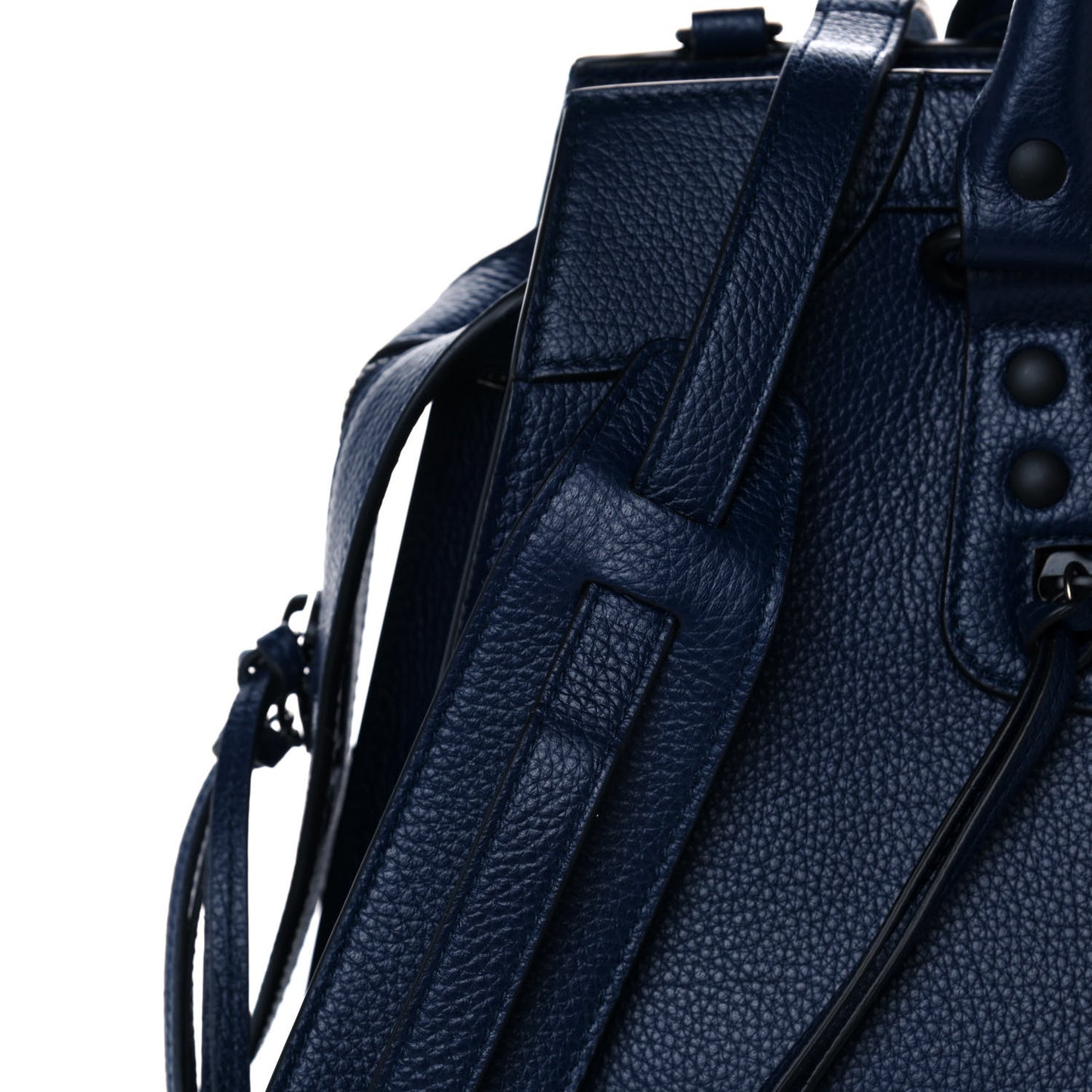 Grained Calfskin Black Hardware Neo Classic City Navy
