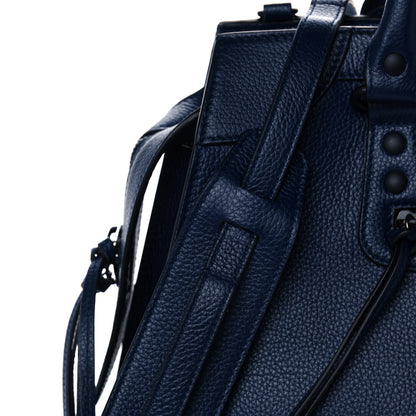Balenciaga Grained Calfskin Black Hardware Neo Classic City Navy 8 of 13