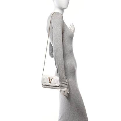 Versace Virtus Mini Wallet Chain Crossbody White 2 of 10