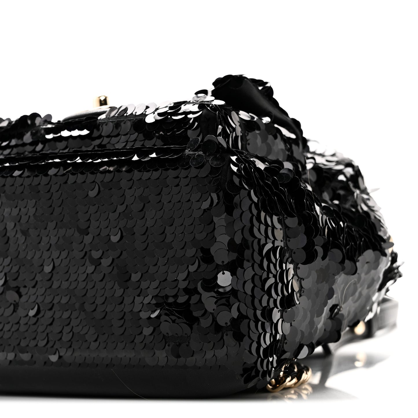 Sequin Lambskin CC Backpack Black
