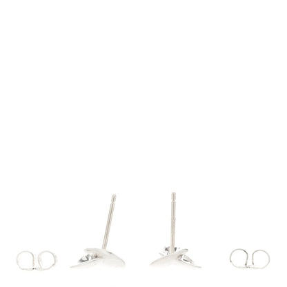 Tiffany Sterling Silver Frank Gehry Folded Heart Earrings 3 of 5