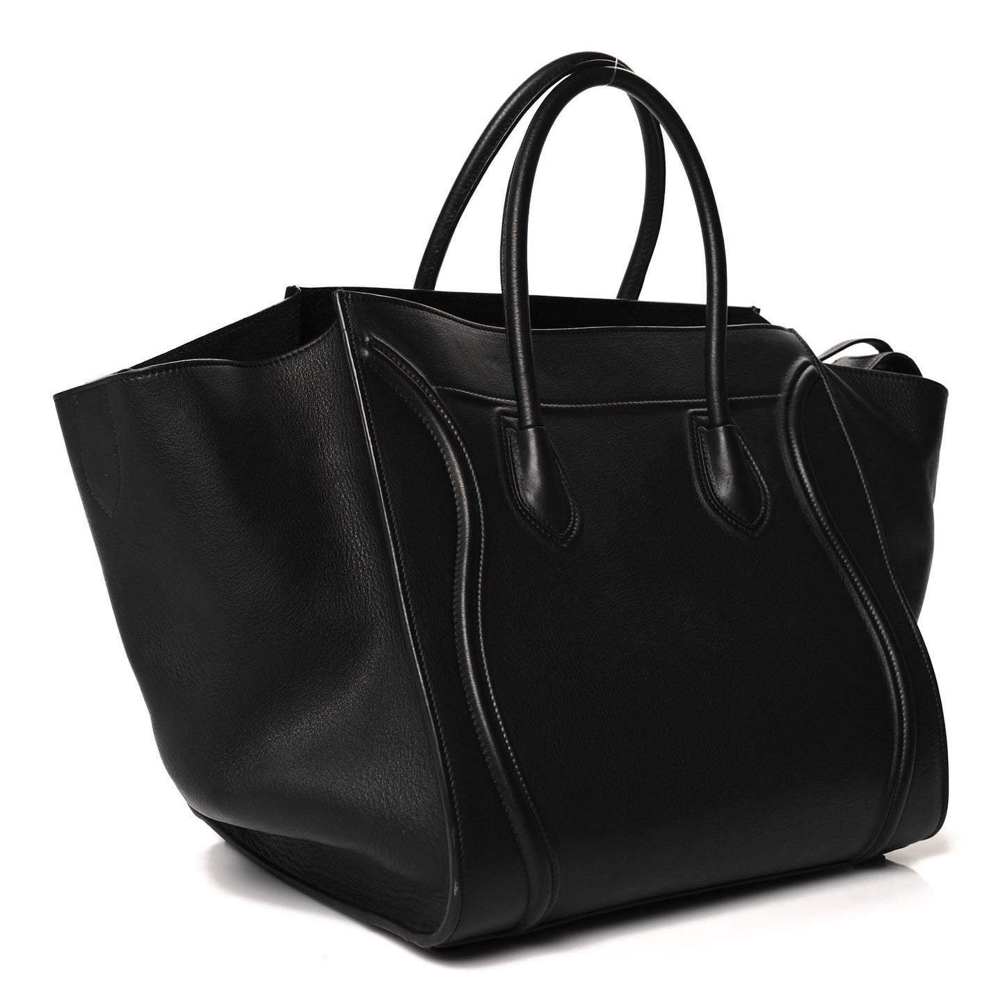 Supple Calfskin Medium Phantom Luggage Black