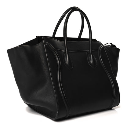 Celine Supple Calfskin Medium Phantom Luggage Black 3 of 12