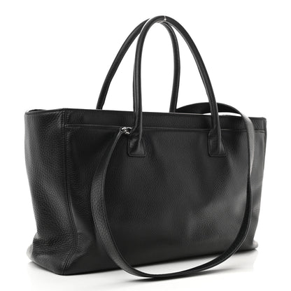 Chanel Calfskin Cerf Executive Shopper Tote Black 3 of 15