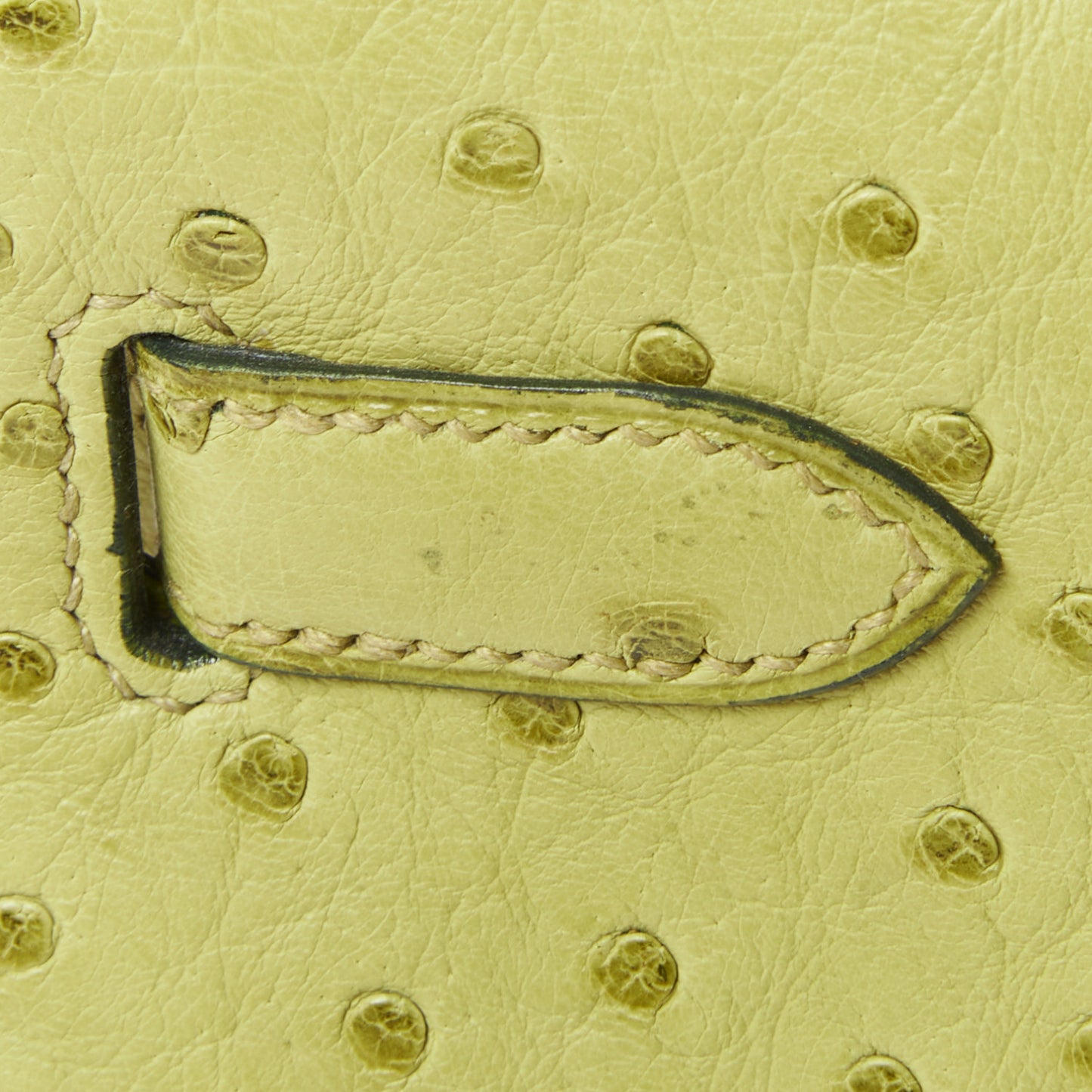 Ostrich Kelly Sellier 32 Vert Anis