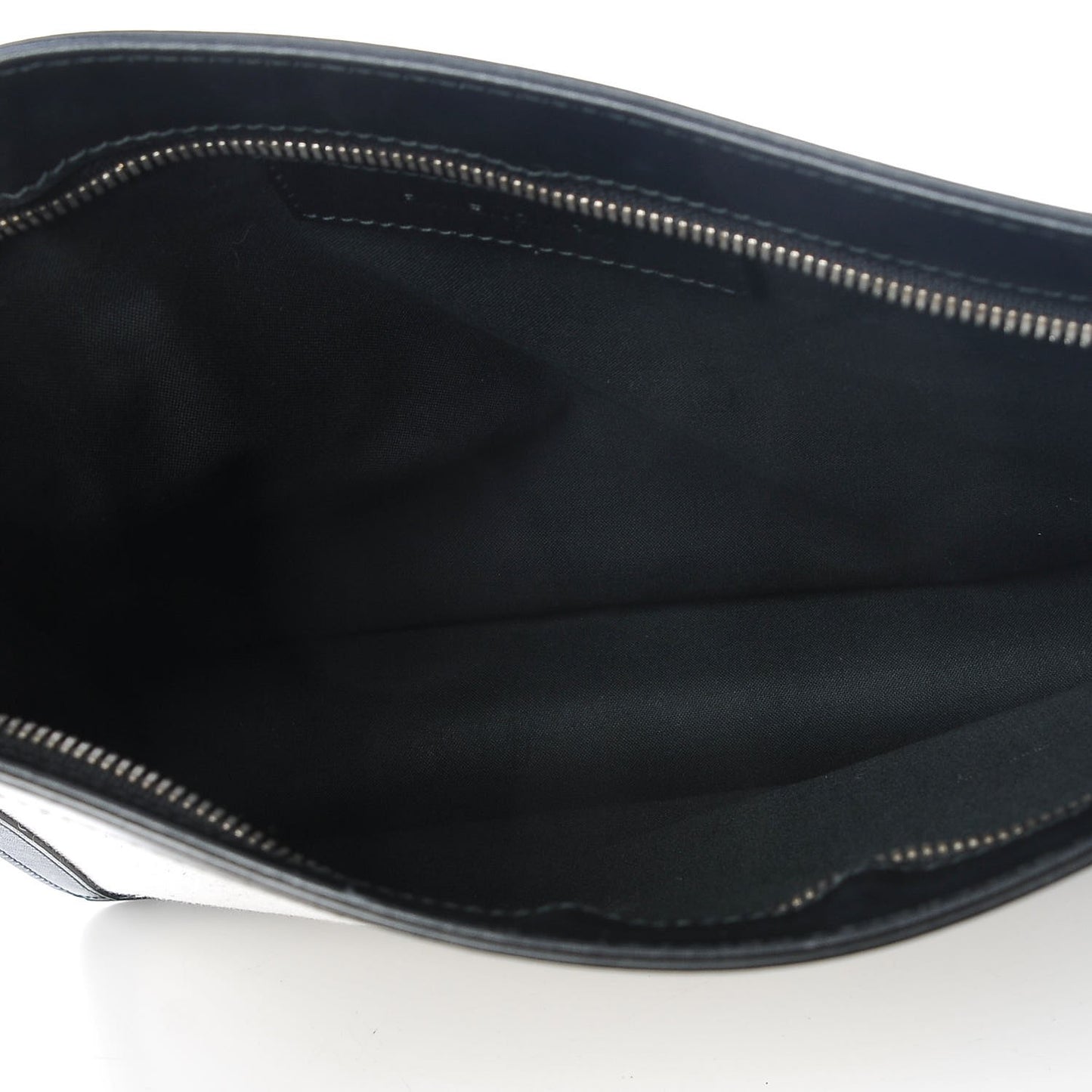Cotton Canvas Ligne Pouch Black