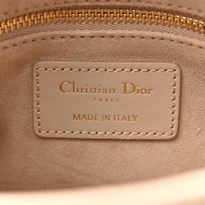 Christian Dior Lambskin Cannage Mini Lady Dior Powder Beige 6 of 11