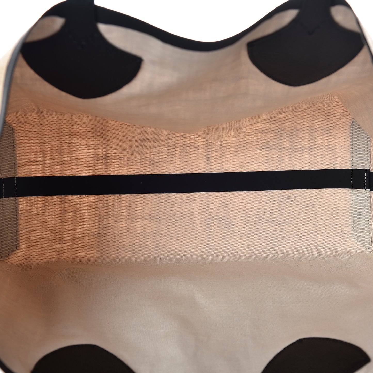 Raffia Logo Print Medium The Giant Reversible Tote Black