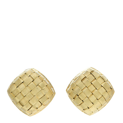 Roberto Coin 18K Yellow Gold Appassionata Square Earrings 1 of 4