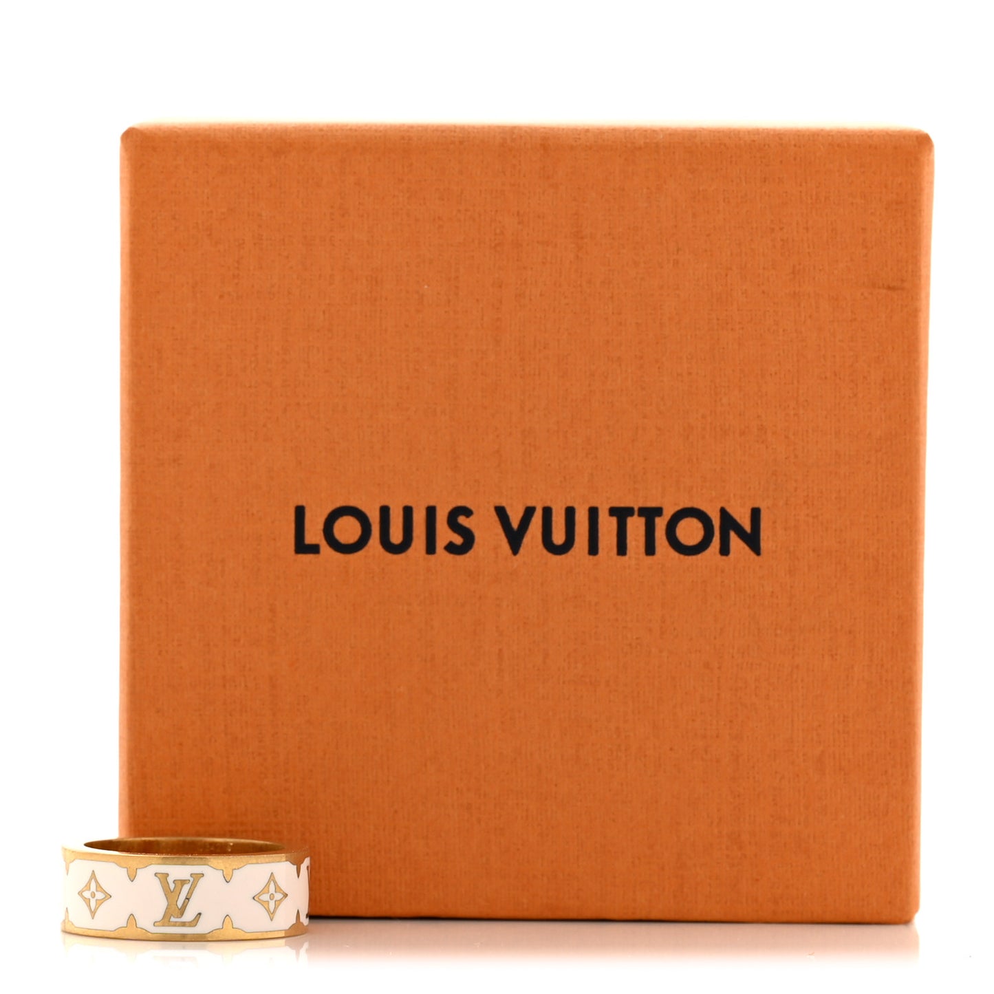 Metal Enamel Nanogram Ring M 54 7 White