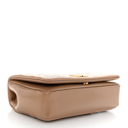 Burberry Patent Quilted Horseferry Print Small Lola Bag Tan 4 of 10