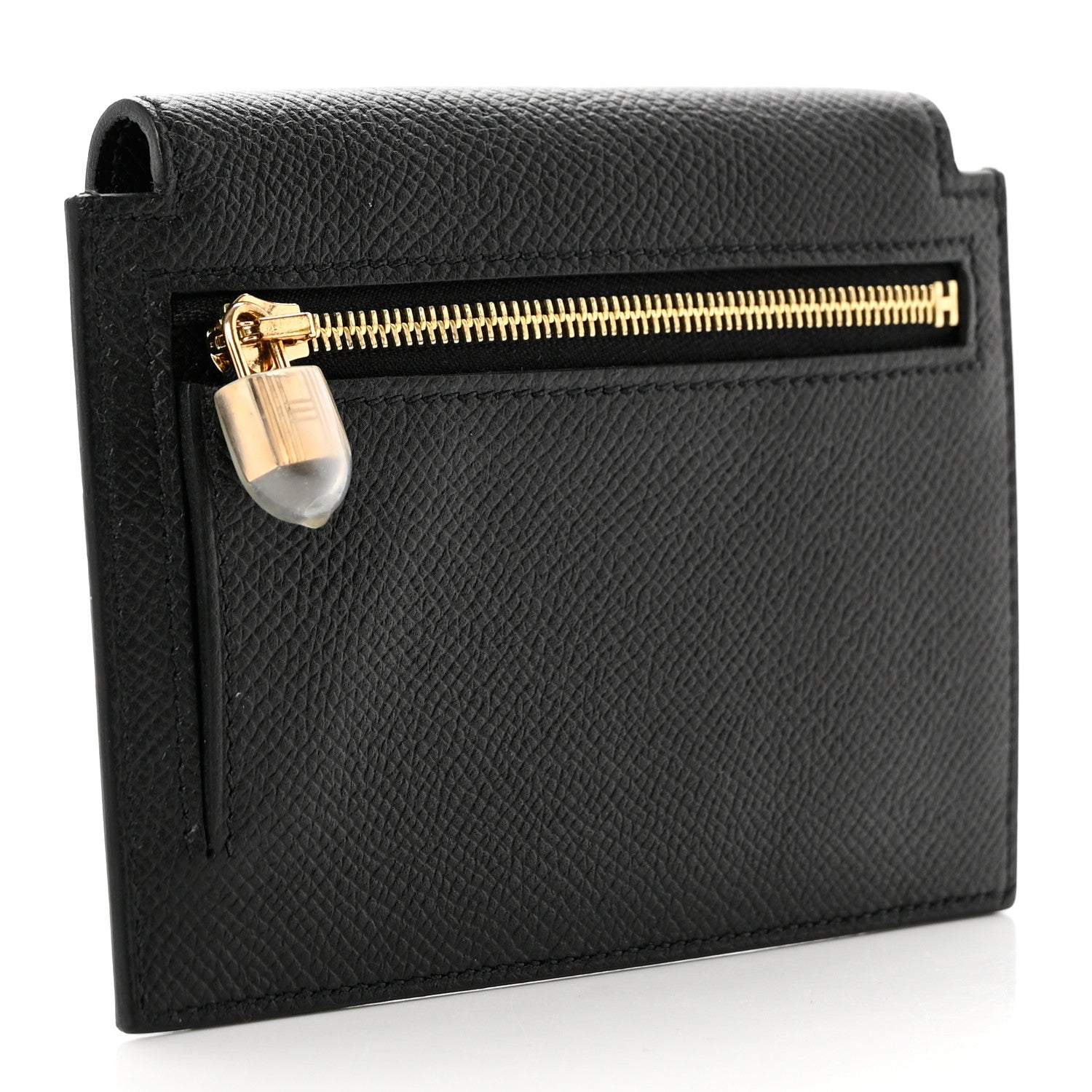 Hermes Epsom Kelly Pocket Compact Wallet Black 3 of 8