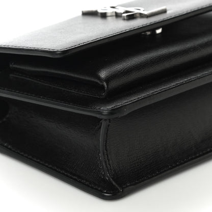 Saint Laurent Calfskin Monogram Sunset Chain Wallet Black 8 of 10