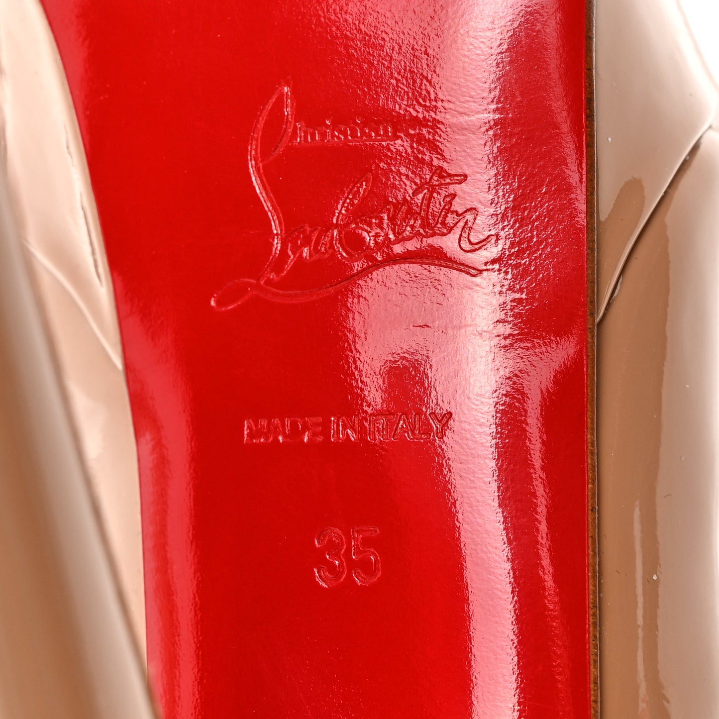 Patent Bianca 140 Pumps 35 Nude