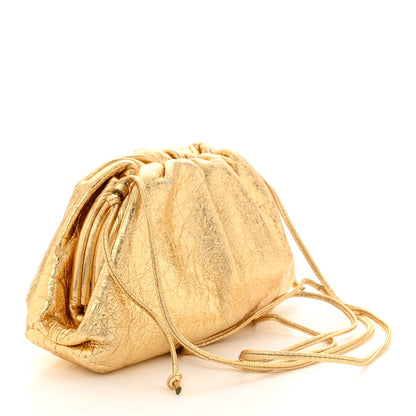 Bottega Veneta Metallic Crushed Calfskin The Mini Pouch Gold 3 of 12