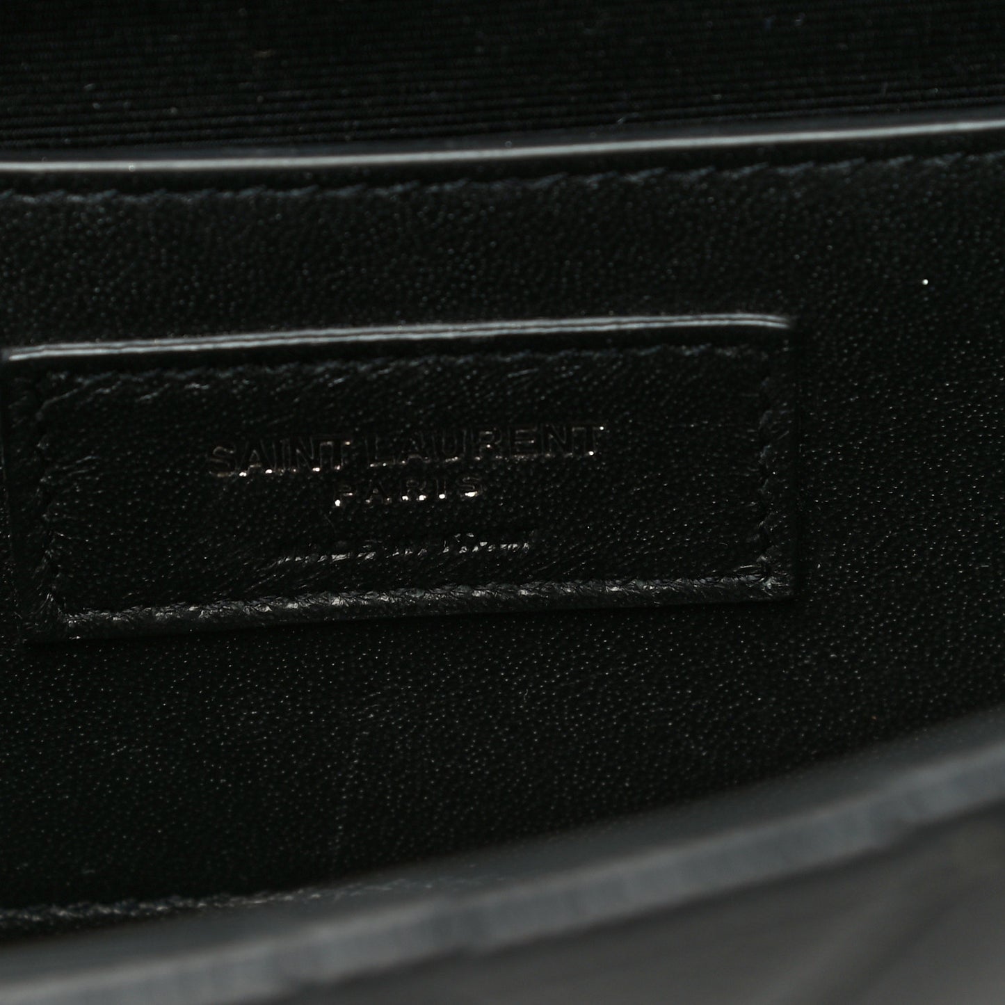 Grain De Poudre Textured Mixed Matelasse Triquilt Small Monogram Satchel Black